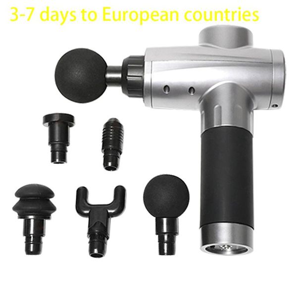 

deep tissue muscle massage gun 6 gears percussion massage body fascia gun back massager handheld muscle gun for body
