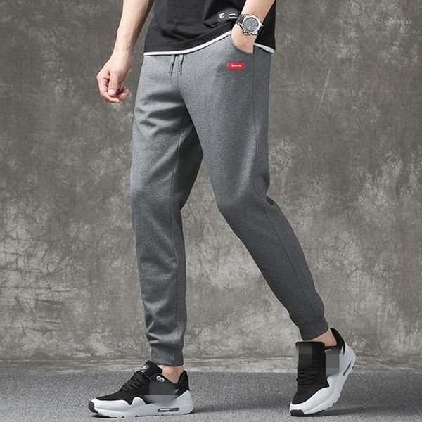 

fashion new casual korean male full length sweatpants drawstring waist joggers men plus size m-4xl moletom masculino streetwear1, Black