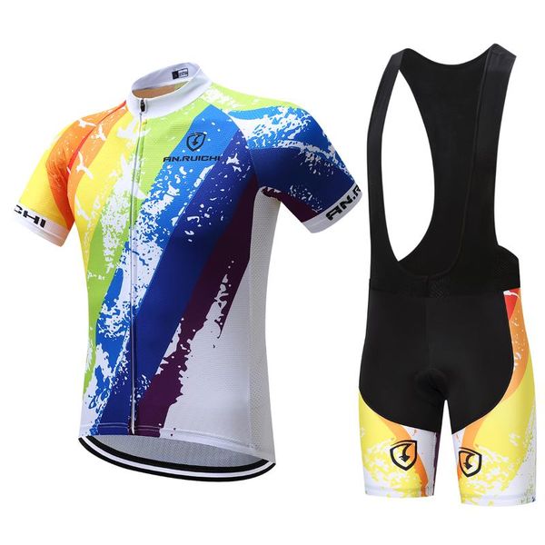 

pro team summer men short sleeve cycling jersey set uniform bicycle clothing quick dry breathable bike wear mtb ropa ciclismo, Black;blue