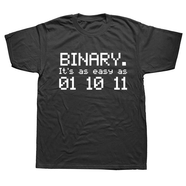 

novelty funny crew neck binary easy as 01 10 11 nerd geek computing science short sleeve sport hooded sweatshirt hoodie men t shirt
