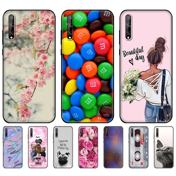 

1dwhuawei y8p silicone sheath, huawei y8p 2020 and 8p aqm-lx1 mobile phon 6.3-inch soft sheath, huawei y8p back shell