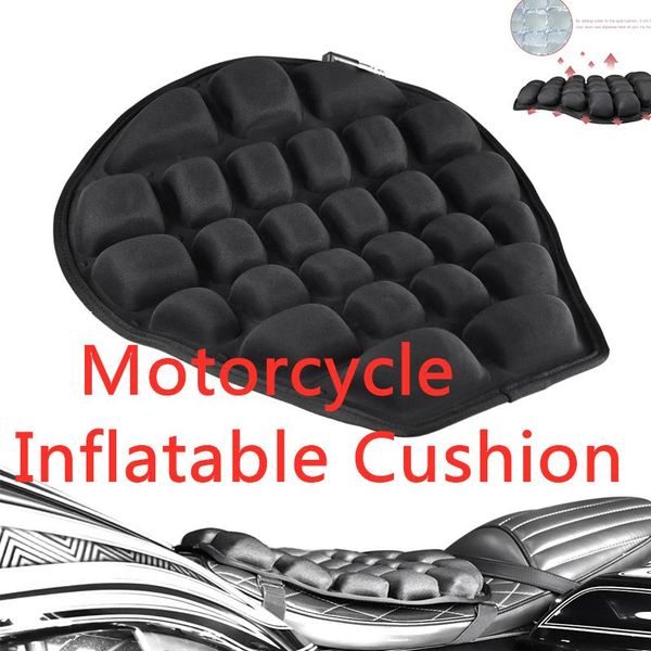 

motorcycle air seat cushion pressure relief ride seat cushion tpu water-fillable pad for cruiser touring saddles