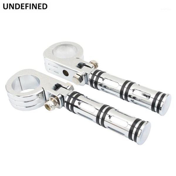 

universal motorcycle highway foot pegs footrest 1 1/2" 38mm engine guard mount clamps for road king electra glide road1