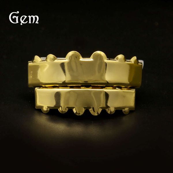 

the new style of braces is smooth and convex, and the big gold teeth are hiphogrillz professional hip-hop people, Silver