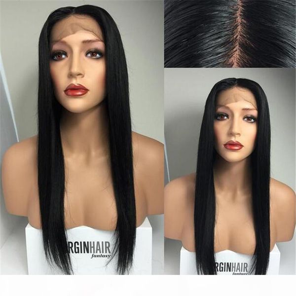 

african american stright natural black 24inch 26inch long glueless brazilian hair full lace wig human hair wigs for black women, Black;brown