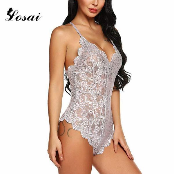 

summer lace bodysuit women backless transparent mesh bow jumpsuit ladies beach 2021 catsuit straps bodysuits rompers, Black;white