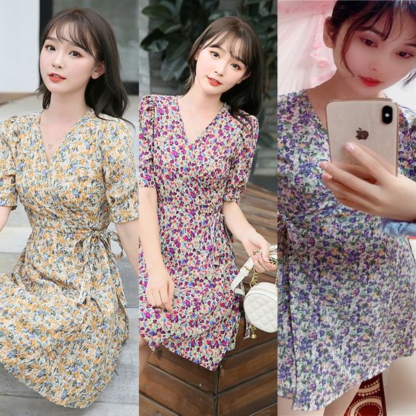 

k0tt5 skirt new bubble line skirt print women's dress asleeve dress french slim a-line 2020 xdkqb, Black;gray