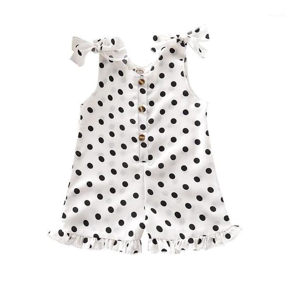 

ins europe and the united states infants and young children children wavelet point jumpsuit1, Blue