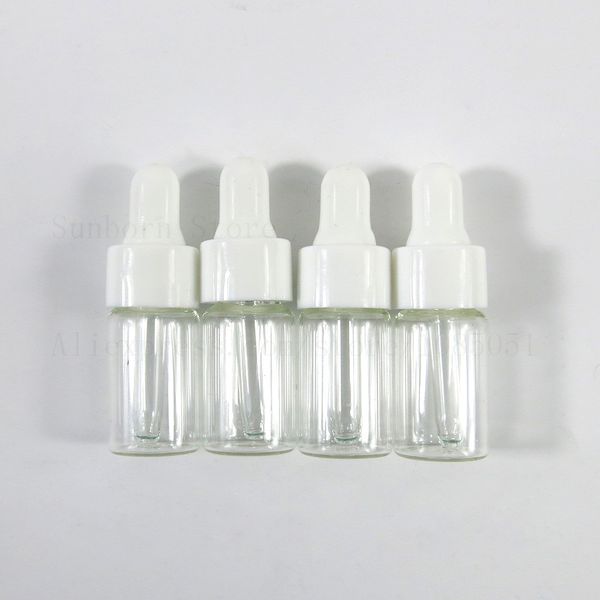 Kleine 3 ml Tropfflasche für ätherisches Öl und flüssiges Serum, Glasflasche, 3 CC, nachfüllbare Tropfpipettenflaschen, Behälter 30 Stück