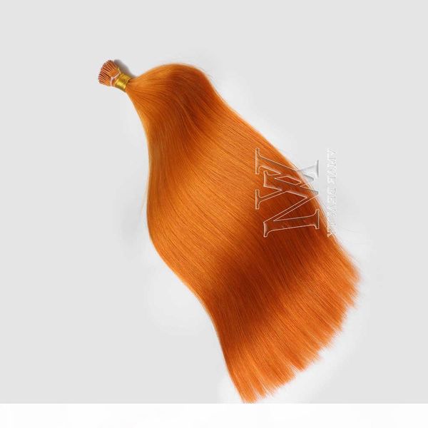 

vmae 11a double drawn organge 50g indian european hair beauty salon 100% remy virgin pre bonded human hair extensions, Black