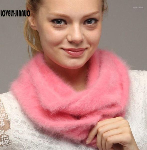 

scarves lovely-jinnuo custom-made plush mink cashmere scarf turtleneck custom thickened collar jn3021, Blue;gray