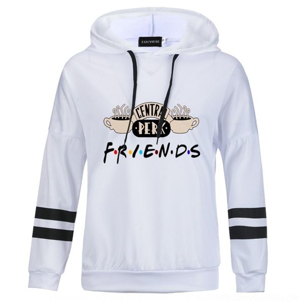 

spwqi новая осень и носить американские друзья зима серии friends с длинным рукавом полосатой печататься женщин wearsweater ч женщин женска, Black