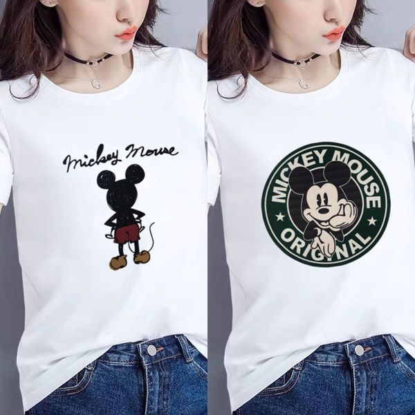 

2lnox korean short sleeve summer new korean student new printing loose 2020 trend ins short sleeve summer cartoon 2020 student cartoon t-shi, White