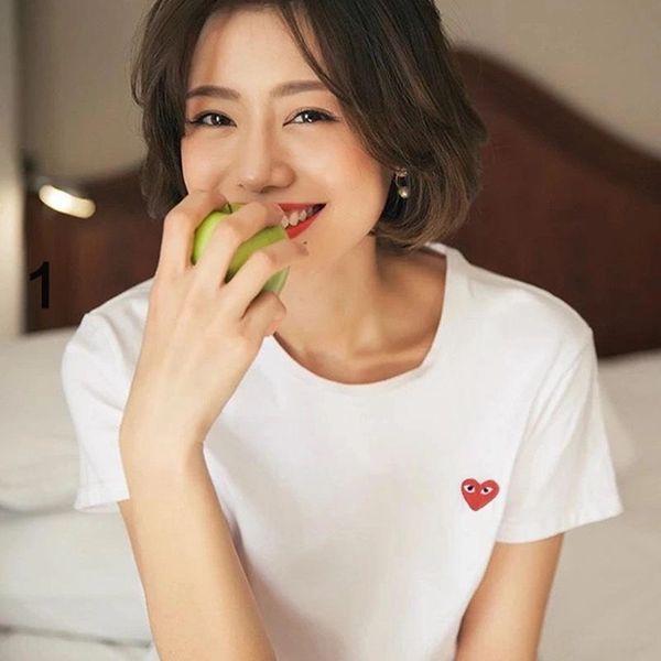 

2020 new fashion br love chuanjiu wo same couple's parent-child clothes 2020 new fashion brand love t-shirt t-shirt chuanjiu men's, White