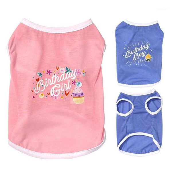 

pet costume dog cat clothes spring summer thin cotton birthday day vest breathable sleeveless t-shirt1