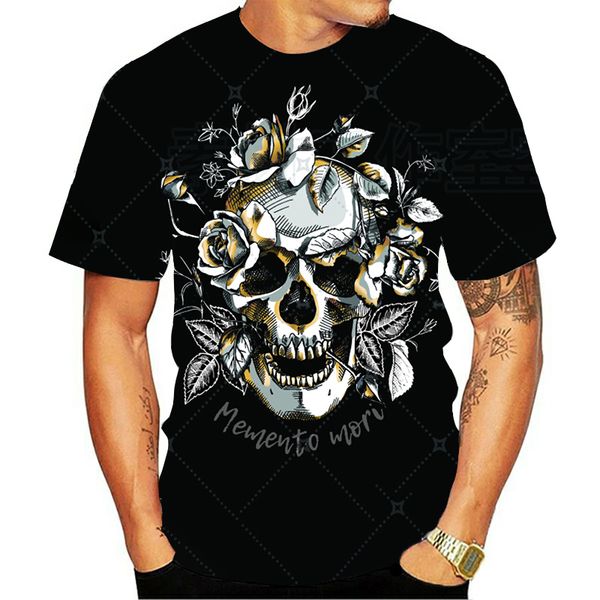 

horror skull compression punisher new street 3d print shirts hentai kawaii oversized men clothing