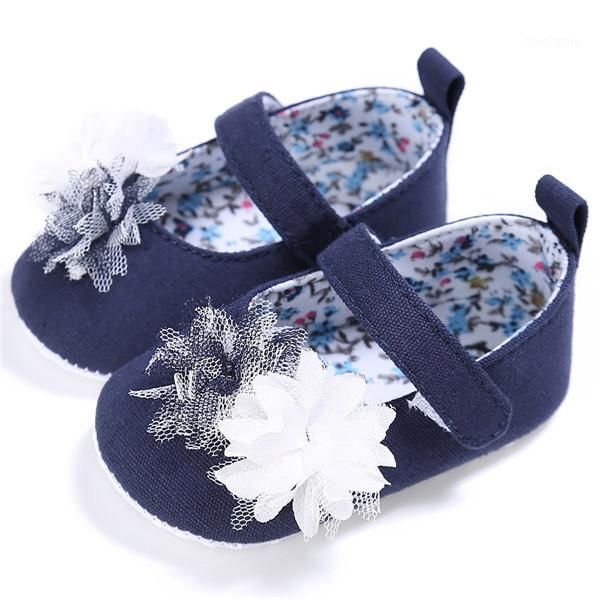 

first walkers sweet baby princess shoes jeans blue infants girl sneakers cotton kids soft sole toddler flat slippers 0-18m1