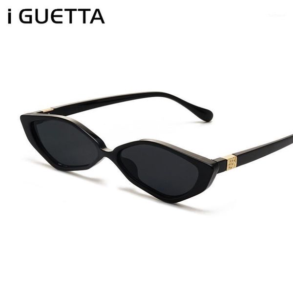 

iguetta oval sunglasses cool shape irregular glasses frame men sunglasses brand designer fashion women 2020 uv400 iyjb0631, White;black