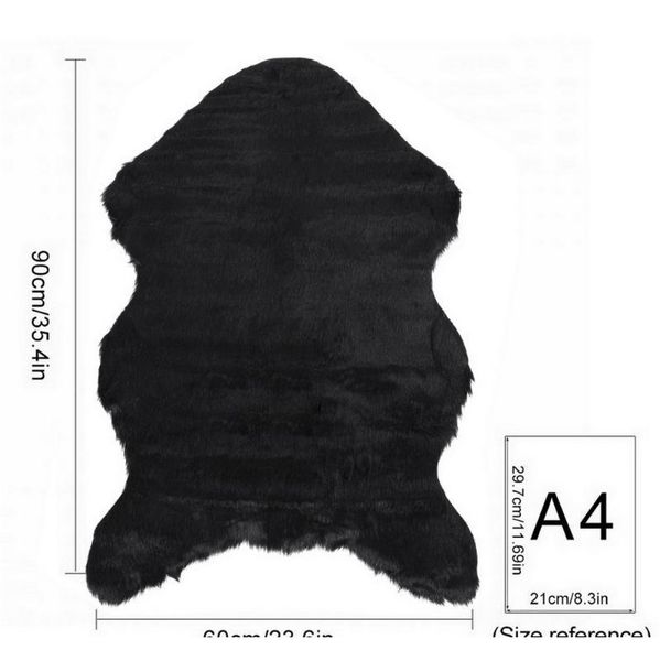 

faux fur sheepskin fur area rugs fluffy mats sofa chair cushion living room bedroom blanket anti-skid carpet jllnlg insyard