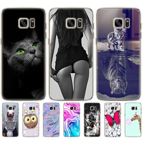 

silicone case galaxy cover for samsung s7 edge g930f g930fd g930w8 phone shell cases pop