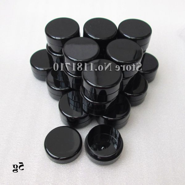 

i send 48 unids / batch 5g black plastic cream cosmetic bottles of charge, uv resistant cosmetics