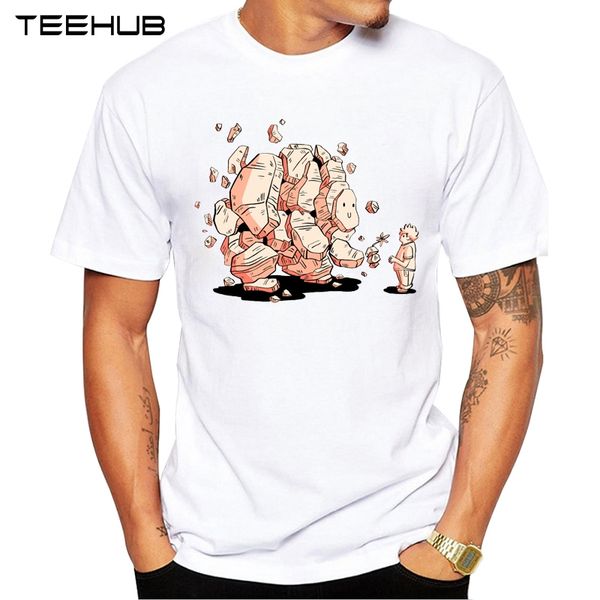 

new arrivals cool stone golem design men's fashion printed short sleeve o neck hipster tee sport hooded sweatshirt hoodie men t shirt