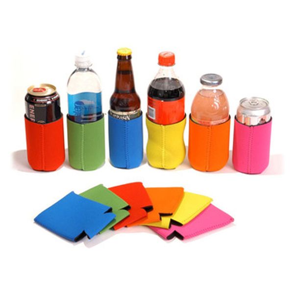

collapsible water bottle sleeve beer can cooler holder bag