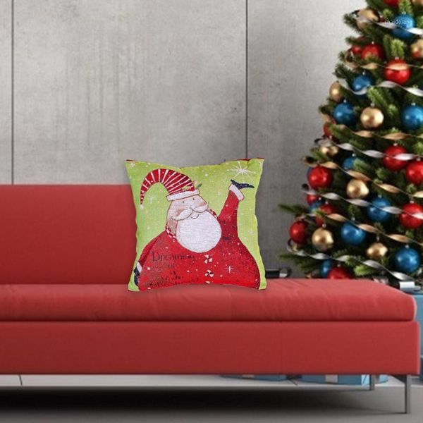 

christmas cushion cover square pillowcase sofa cushions pillow cases cotton linen pillow covers home decorations1