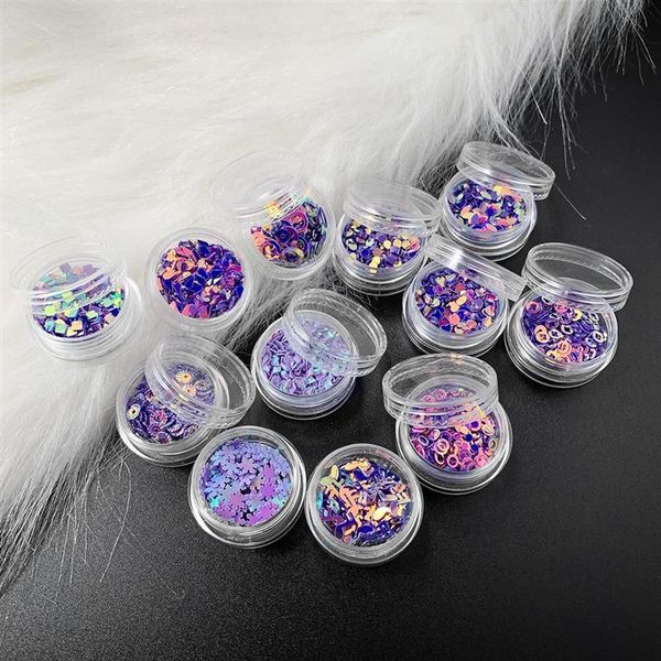 

12 бутылки смола ювелирные наполнения плоские круглые круглые pvc свободные блестки для ремесел pailettes швейное украшение эпоксидность для, Black