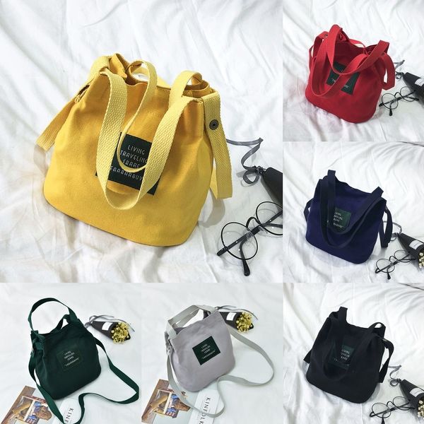 

7tuef новый холст модно модный женский досуг путешествия плеча рука плечо сумка маленькая сумка кроссбоди маленький bagbucket ew2ei