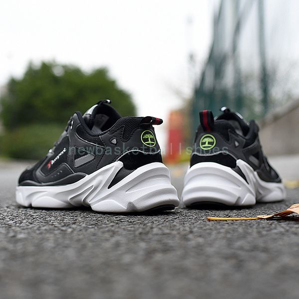 

us 10 eur 44 2021 treeperi fashion chunky running shoes black white for women men sports sneakers