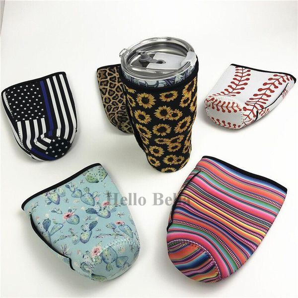 

60pcs tumbler handler sunflower insulator cooler fits 30oz tumblers blender bottles lit can coolers coolie cover handle sleeve1