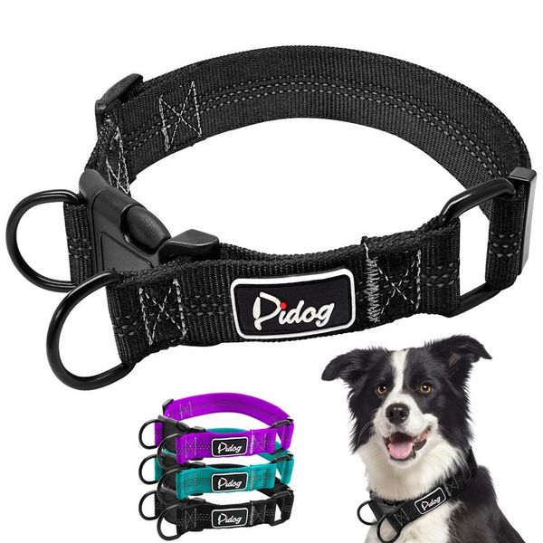 

dog collar perro nylon reflective pet puppy collars safety adjustable for small medium large dogs pitbull german shephe wmtmle