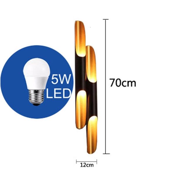 

2021 new vintage light creative bamboo shaped personality bar cafe dinning room bedroom bedside beveled metal wall 1 g3gx