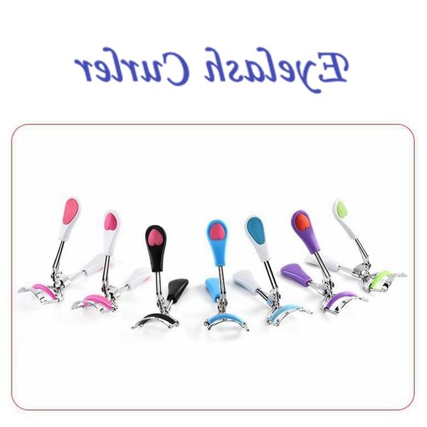 

stainless steel curling eyelash curler local eye lash curler heart colorful eyelash clip makeup tools beauty tool