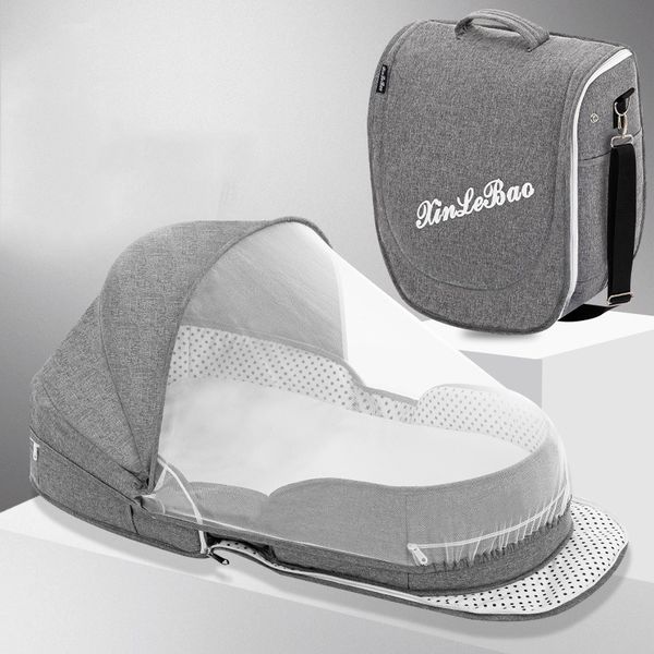 

breathable portable sleeping baby bed crib for baby multi-function travel mosquito nest for newborns portable cribs for baby bed lj200818