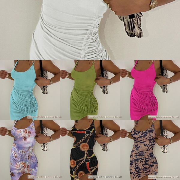 

2020 new green drawstring metal 2020 new suspender suspender sling skirt green drawstring metal sling skirt zbeke, Black;gray