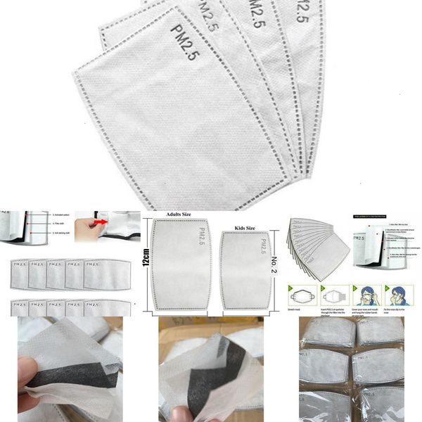 

layers carbon activated 5 pad mask disposable pm2.5 gasket pads replacement filter dda89