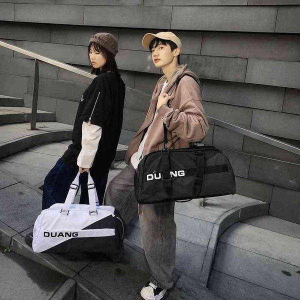 

bags travelling duffel single shoulder bag men's ins simple messenger fashion student travel boys' fitness women