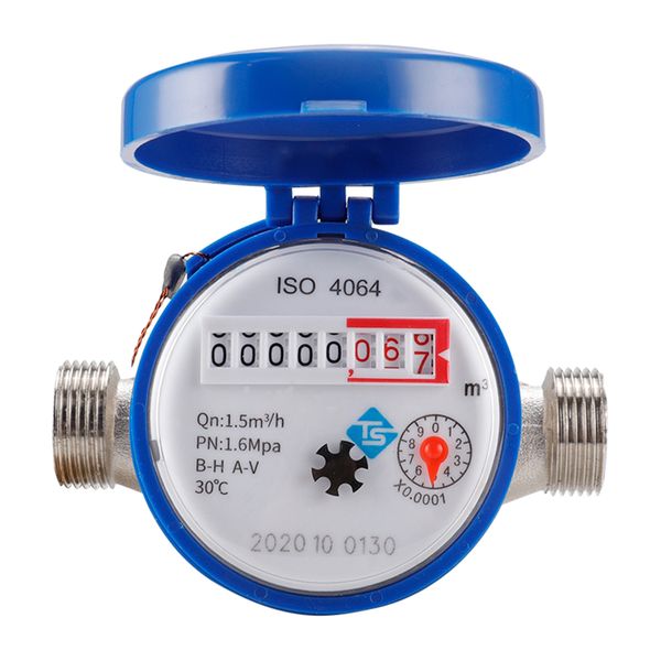 

water meter water flow meter cold water meter for garden and home use - pointer digital display combination