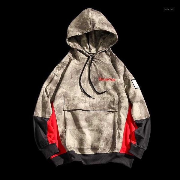 

men's casual camo jacket spring and autumn men's hip hop street sportswear camo army fan jacket clothes ja-881, Black;brown