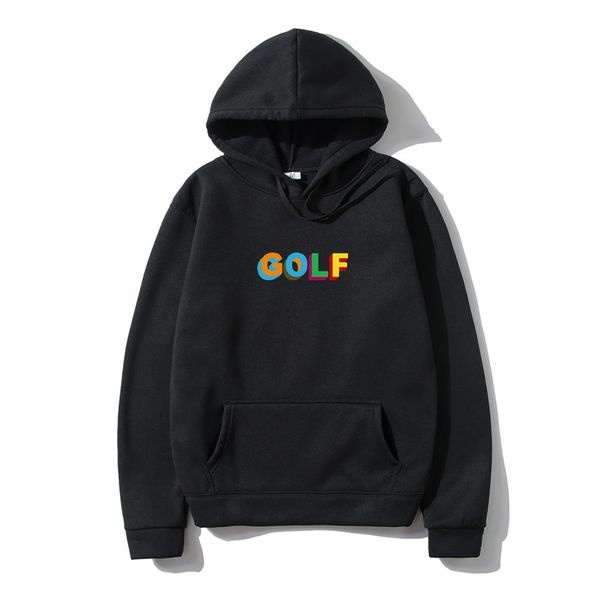 

golf fashion hip hop men hoodies sweatshirts skate harajuku men women japanese streetwear hoodies mens pullover hoodyx1014, Black