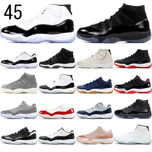 

2020 jumpman basketball shoes 11s bred concord gamma blue space jam gym red infrared varsity red men women sports sneakers 11 eur 36-47
