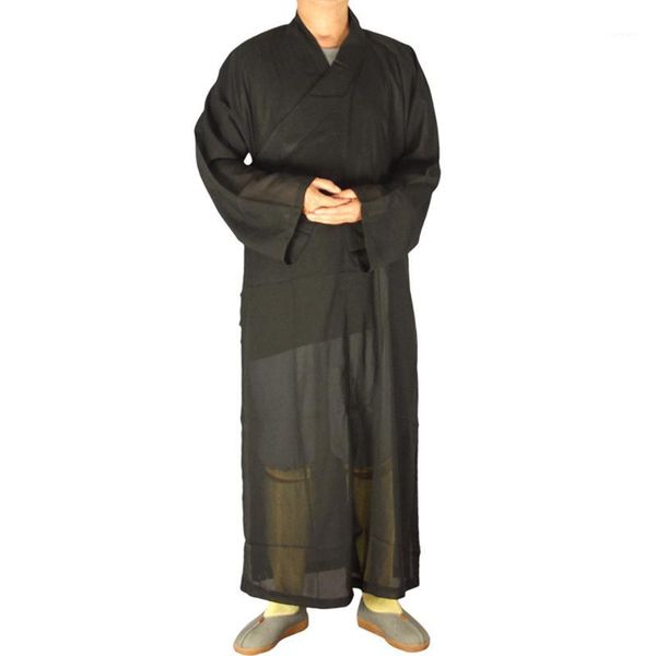 

black summer buddhist monks costume shaolin temple monk clothing robe zen clothes buddhism meditation lohan clothes1, Red