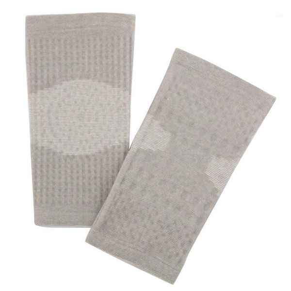 

elbow & knee pads warm brace tourmaline self heating elastic arthritis carpal tunnel support 1 pair1, Black;gray