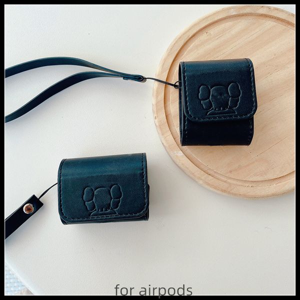 

дизайнер airpods дело trend печать bluetooth наушники защитная крышка подходит для airpods1 / 2 pro / 3 case new leather оптом