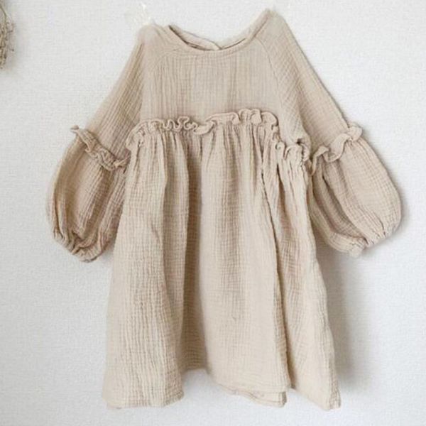 Neonate Abiti estivi Nuovo estate Giappone Bambini Ragazza Dress Dress Biancheria Vestiti Molla Abbigliamento Ruffles Principessa Bambina Neonata Abbigliamento LJ200923