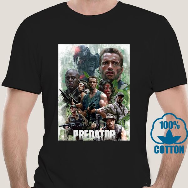 

3711a predator t shirt movie alien horror geek tee cult classic arnie retro t shirts funny streetwear brand sport hooded sweatshirt hoodie