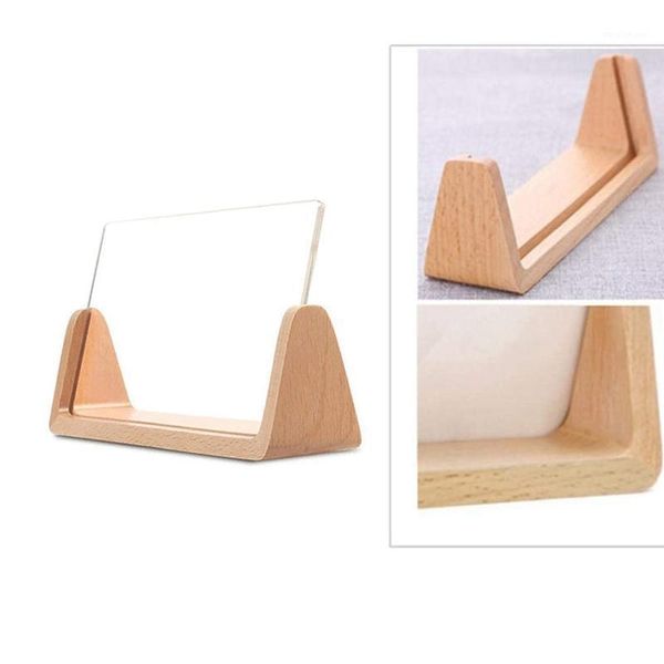 

fashion-u-shaped acrylic p frame creative solid wood home desk decoration for office/bedroom/living room/cafe1