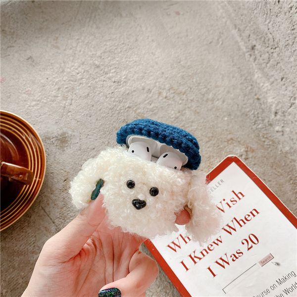 

airpods case a variety of autumn and winter plush cartoon headset sets are suitable for airpods 1/2 generation anti-fall soft case